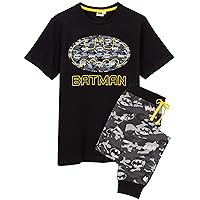 DC Comics Batman Pyjamas Camo Mens Short OR Long Leg PJs