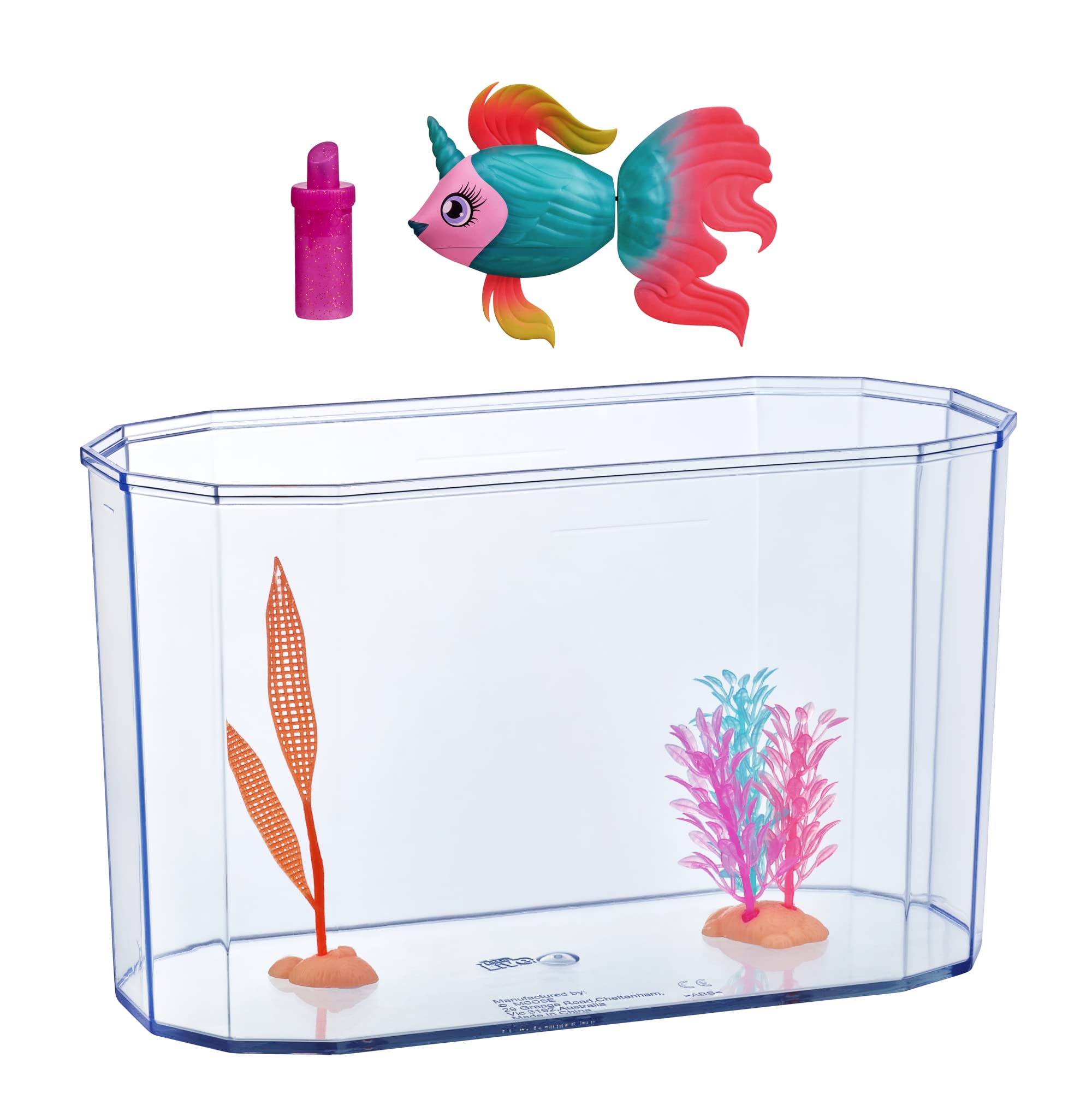 Little Live Pets - Lil' Dippers: Fantasea | Interactive Toy Fish & Tank, Magically Comes Alive in Water, Feed and Swims Like A Real Fish