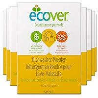 Ecover Dishwasher Soap Powder, Citrus, 3 Pound (Pack of 8)