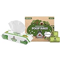 Pogi's Special Edition Poop n' Wipe Pack - 30 Powder Fresh Scented Rolls (450 Bags) and 1 resealable Pack of 100 Green Tea Scented Dog Grooming Fresh Wipes.