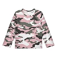 3T Rash Guard Boys Long Sleeve Swim Shirt Top for Boys Sun Shirt Camouflage Army UPF 50+ Toddler Rashguard Quick Dry