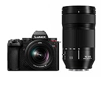 Panasonic LUMIX S5II Mirrorless Camera (DC-S5M2KK) with LUMIX S Series 70-300mm Lens (S-R70300)
