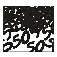 Beistle Fanci-Fetti 50 Silhouettes, Party Accessory, Black, 1/2 Ounce Per Package (50627-BK)