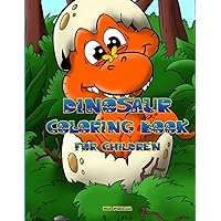 Dinosaur coloring book for children: A lot of fun for kids age 4-10