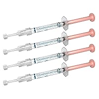 10% Gel Syringes Teeth Whitening - Refill Kit (4 Syringes Total) Carbamide Peroxide. Made by Ultradent, in Melon Flavor. Tooth Whitening Refill Syringes