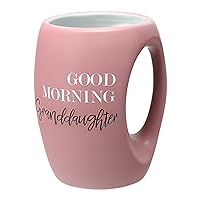 Pavilion - Good Morning Granddaughter - 16 oz Pink Coffee Mug Tea Cup Gift From Grandma Grandpa Grandparents Birthday Long Distance Present
