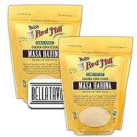 Organic Masa Harina Flour Bundle. Includes Two Packages of Bobs Red Mill Masa Harina Flour! Each Bag Has 24 oz of Bobs Red Mill Organic Masa Harina Corn Flour! Comes with a BELLATAVO Fridge Magnet!