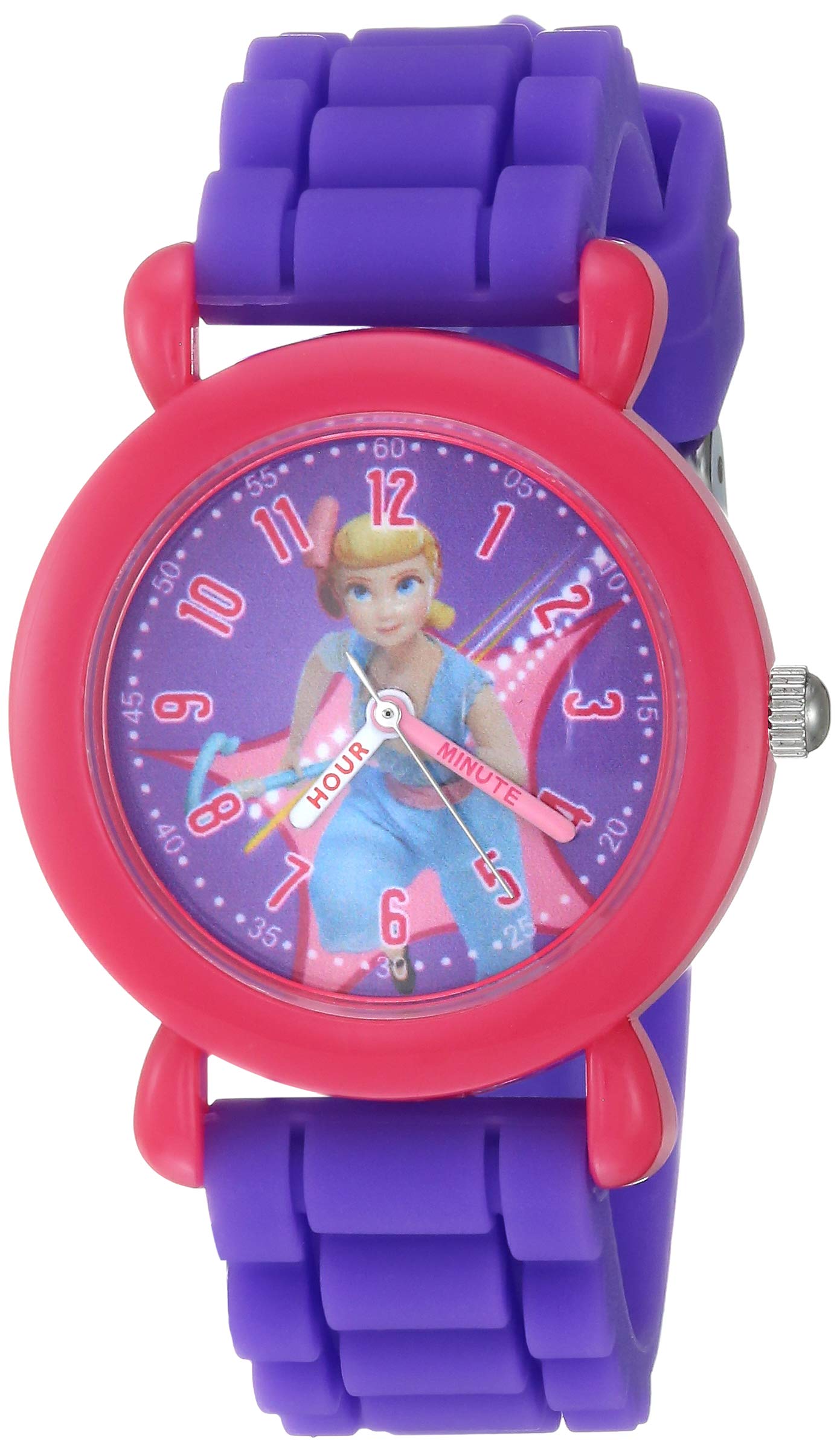 Disney Toy Story Kids' Plastic Time Teacher Analog Quartz Silicone Strap Watch