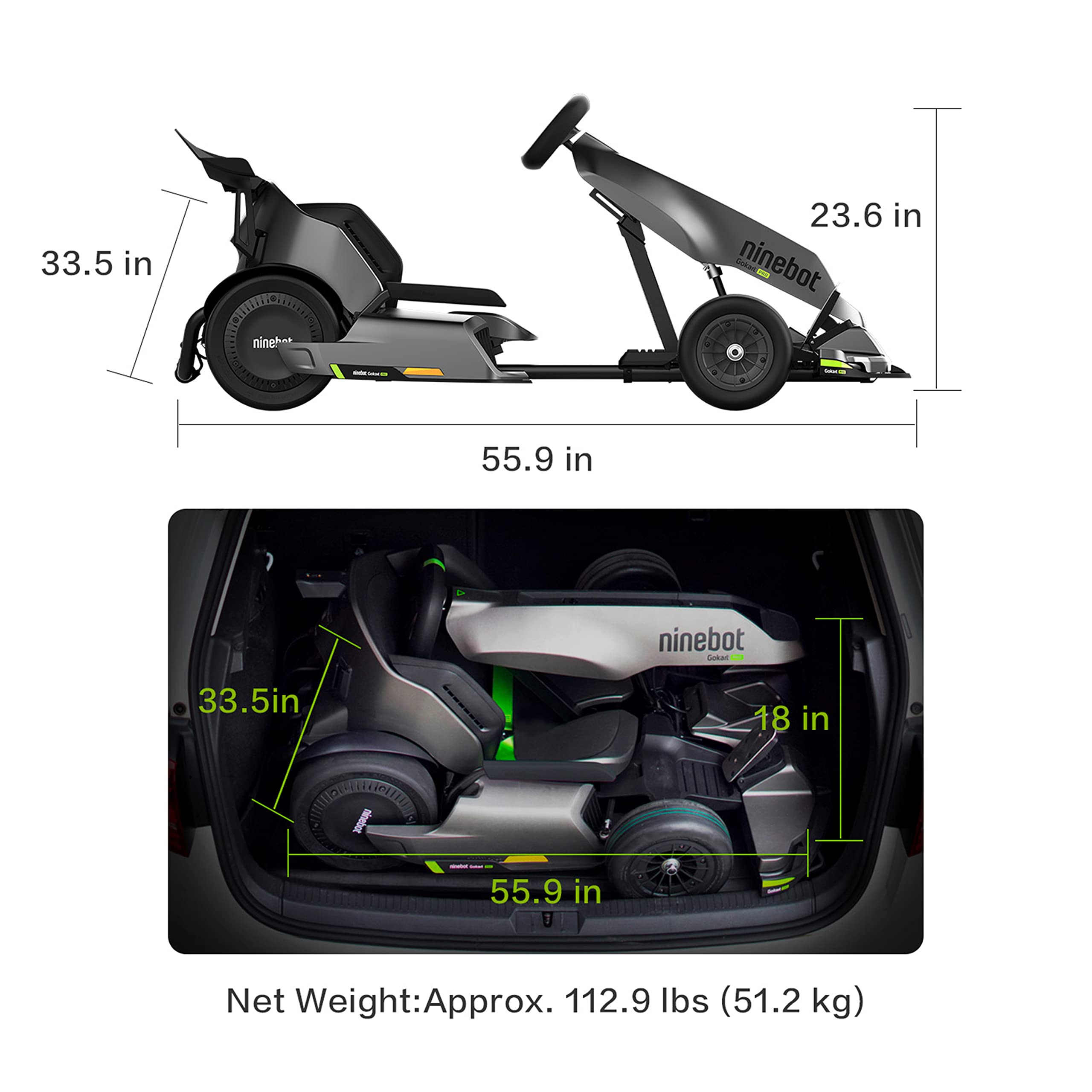 Mua Segway Ninebot Electric Gokart Pro And Gokart Bundle Outdoor Race Pedal Go Karting Car For 