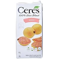 Ceres 100% All Natural Pure Fruit Juice Blend | Gluten Free | Rich in Vitamin C | No Sugar or Preservatives Added, 33.8 FL OZ, Guava (Pack of 1)