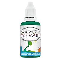 1-ounce Emerald Water Based Airbrush Body Art & Face Paint
