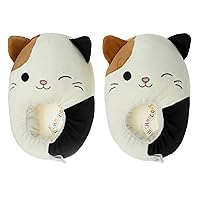 Squishmallows Slippers Plush Lightweight Warm Comfort Soft Aline Slipper House Shoes for Kids and Adults (sizes 11-1 Little Kid / 2-5 Big Kid / 5-10 Adult)