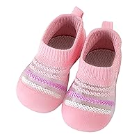 Boys Sock Shoes Baby Walking Shoes Infant Non-Slip Breathable Slippers with Soft Rubber Sole Baby Boys Girls Slip on Sneakers