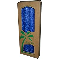 Aloha Bay Palm Tapers Royal Blue, 4 Count