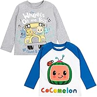 CoComelon JJ Kitty 2 Pack Long Sleeve Graphic T-Shirt