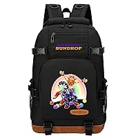 Sundrop&Moondrop Classic Travel Bag Canvas Knapsack-Big Capacity Laptop Computer Backpack Fnaf Bookbag