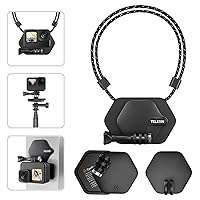 Magnetic Chest Mount with Neck Strap Holder + Magnet Quick Release Tripod Base for GoPro 12 11 10 Insta360 X3 Ace DJI Action Body Accessories