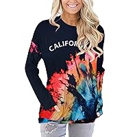 Angerella Women's Casual Loose Fit Pocket Shirts Printed Tops