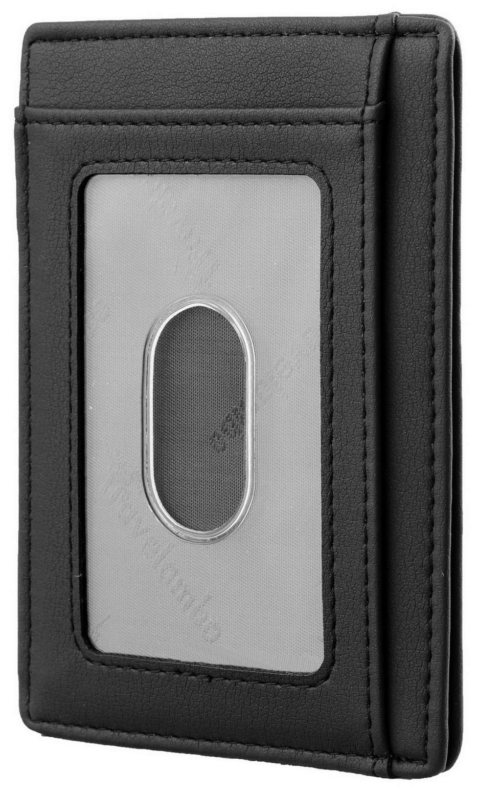 Travelambo Front Pocket Minimalist Leather Slim Wallet RFID Blocking