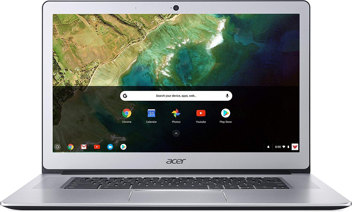 Acer 15.6" (1920x1080) Full HD Touchscreen Chromebook, Intel Celeron N3350 1.1Ghz Processor, 4GB RAM, 32GB SSD, WiFi, Webcam, Bluetooth, Type C...