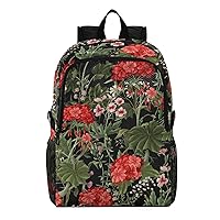 ALAZA Wildflowers Trendy Floral Hiking Backpack Packable Lightweight Waterproof Dayback Foldable Shoulder Bag for Men Women Travel Camping Sports Outdoor