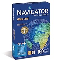 Nuco Navigator Office Card- A4 Colour Printer Paper - Multi-Purpose Printer Paper - Photocopier Paper - White - 160gsm - 250 Sheets