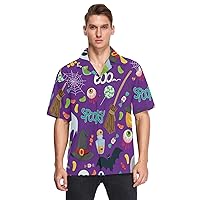 Button Down Shirts Short Sleeve Casual Hawaiian Shirt for Men