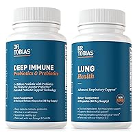 Deep Immune Probitics & Prebiotics and Lung Health Supplement, Supports Sigestive Health, Gut Immune Function, Lung Cleanse & Detox Formula for Bronchial & Respiratory System