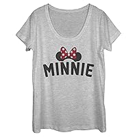 Disney Classic Mickey Minnie Headband Women's Short Sleeve Tee Shirt