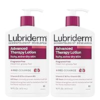 Advanced Therapy Fragrance Free Moisturizing Hand & Body Lotion + Pro-Ceramide with Vitamins E & Pro-Vitamin B5, Intense Hydration for Extra Dry Skin, Twin Pack, 2 x 16 fl. oz