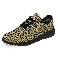 Leopard Cheetah Print Shoes Woman Tennis Shoes Athletic Running Shoes Soft Lightweight Walking Sneakers Gifts for Ladies Girls