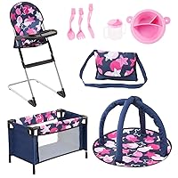 Bayer Travel Bed Doll Accessory Set 9 in 1