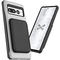 Ghostek EXEC Pixel 7 Pro Case Wallet with Detachable Magnetic Credit Card Holder Heavy Duty Drop Protection Supports Wireless Charging Phone Cover Designed for 2022 Google Pixel7 Pro (6.7 Inch) (Gray)