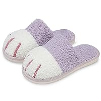 SINNO Cute Animal Slippers for Women Indoor Outdoor Memory Foam House Slippers Soft Warm Cozy Fuzzy Bedroom Non-Slip Shoes Christmas Gift ladies Slippers