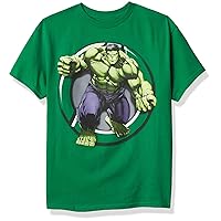 Marvel Boys' Avengers Iron Man Hulk T-Shirt