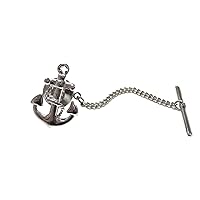 Detailed Nautical Anchor Tie Tack