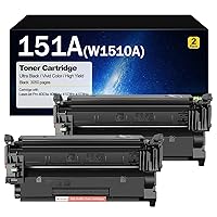 Compatible for HP 151A W1510A Toner Cartridges (with Chip) Replacement for HP 151A W1510A 151X W1510X for HP Laserjet Pro 4003w 4003dw 4103fdn 4103fdw Printers 2 Pack