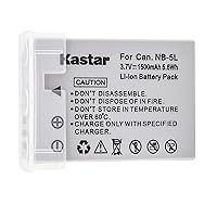 Kastar Li-ion Battery for Canon NB-5L NB5L NB-5LH NB5LH CB-2LX CB-2LXE and Canon PowerShot S100 S110 SD700 is Digital IXUS 90 is 900 Ti 950 is 960 is 970 is 980 is 990 is 800 is 850 is 860 is 870 is