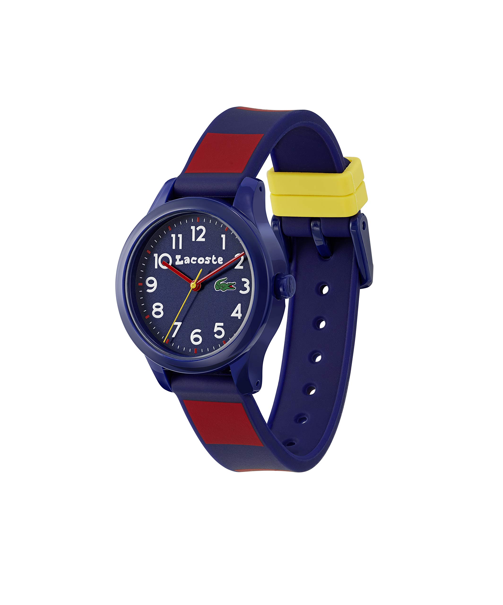 Lacoste Kids' Quartz Watch Strap, Blue Silicone, 14 (Model: 2030035)