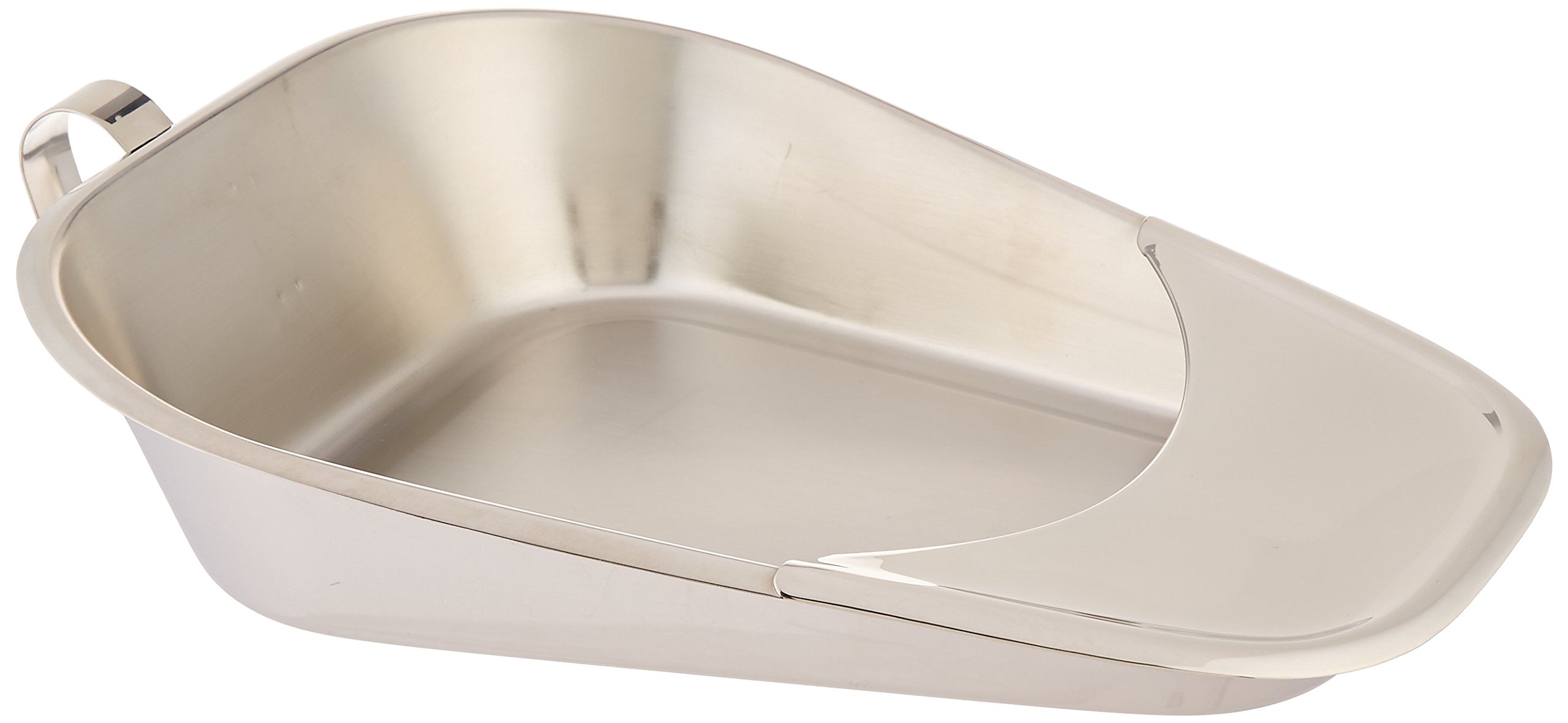 Grafco Fracture Bed Pan, Stainless Steel Female Urinal, 3