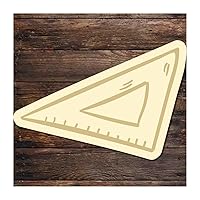 3 PCS New Teacher Gifts Crafts Wood Hanging Decorations Ruler Shape Wood Sign Rust Kids Love Wood Embellishments Crafts for DIY for Kindergarten DIY Party Supplies Festival Family Decorations
