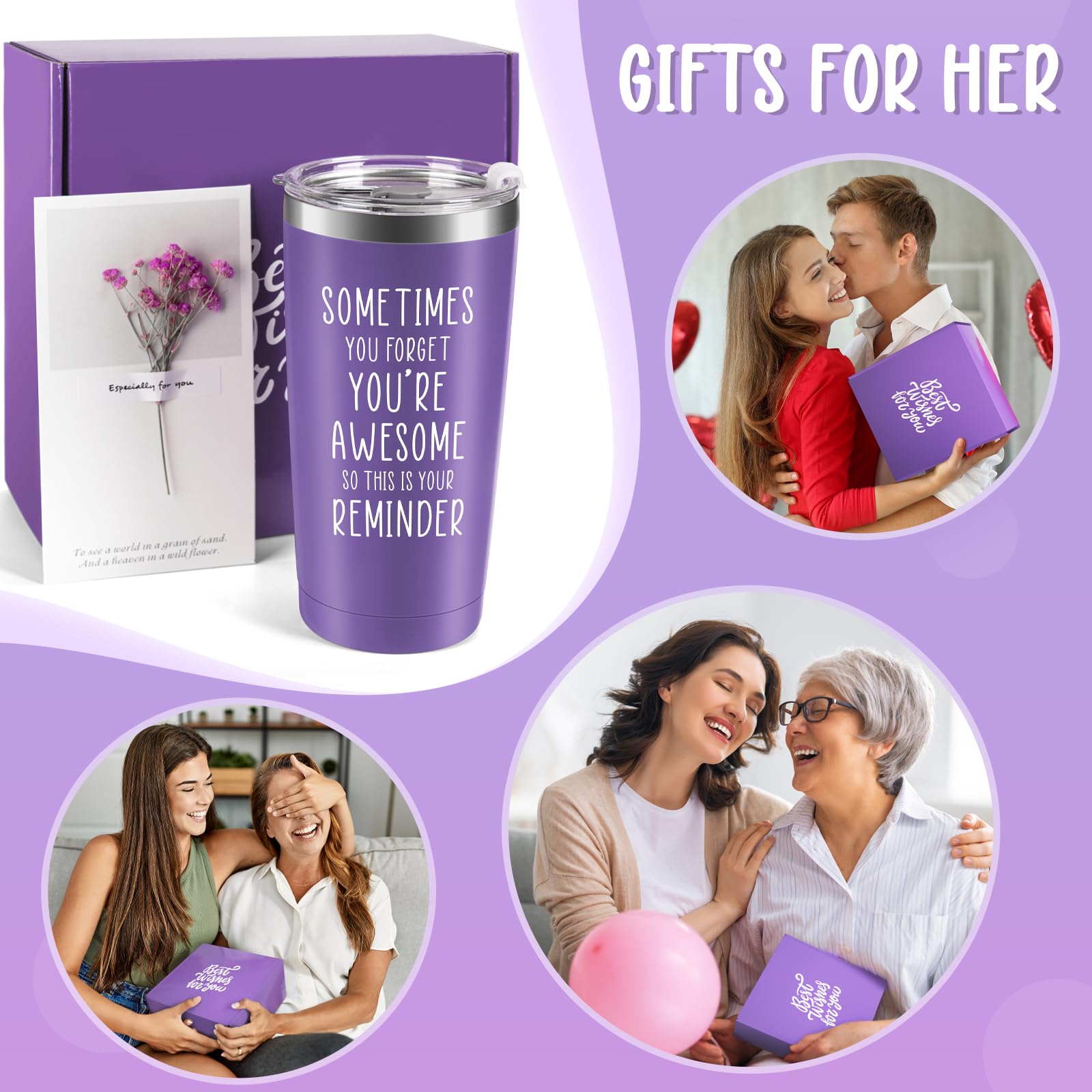 Jekeno Birthday Gifts for Women Girls - Christmas Halloween Gifts for Her Spa Presents for Mom Wife Sister Bestie Friends Girlfriend Teacher Nurse Relaxing Spa Basket Box Gift Set Female Mug Tumbler