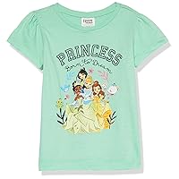 Princess Girls T-Shirt-Cinderella, Belle, Tiana