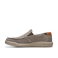 Clarks Men's Driftlite Step Moccasin, Taupe Canvas, 10.5