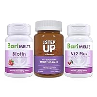 BariMelts The Step Up Once Daily Bariatric Multivitamin with Iron, Biotin, and Vitamin B12 Plus - Complete Post-Bariatric Surgery Vitamin Bundle