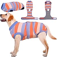 Kuoser Dog Recovery Suit, Dog Surgery Suit Female Spay Soft Breathable Dog Neuter Recovery Suit for Male Dogs, Prevent Licking Dog Onesie Pet Surgical Shirt Alternative to Cone E-Collar, 2XL