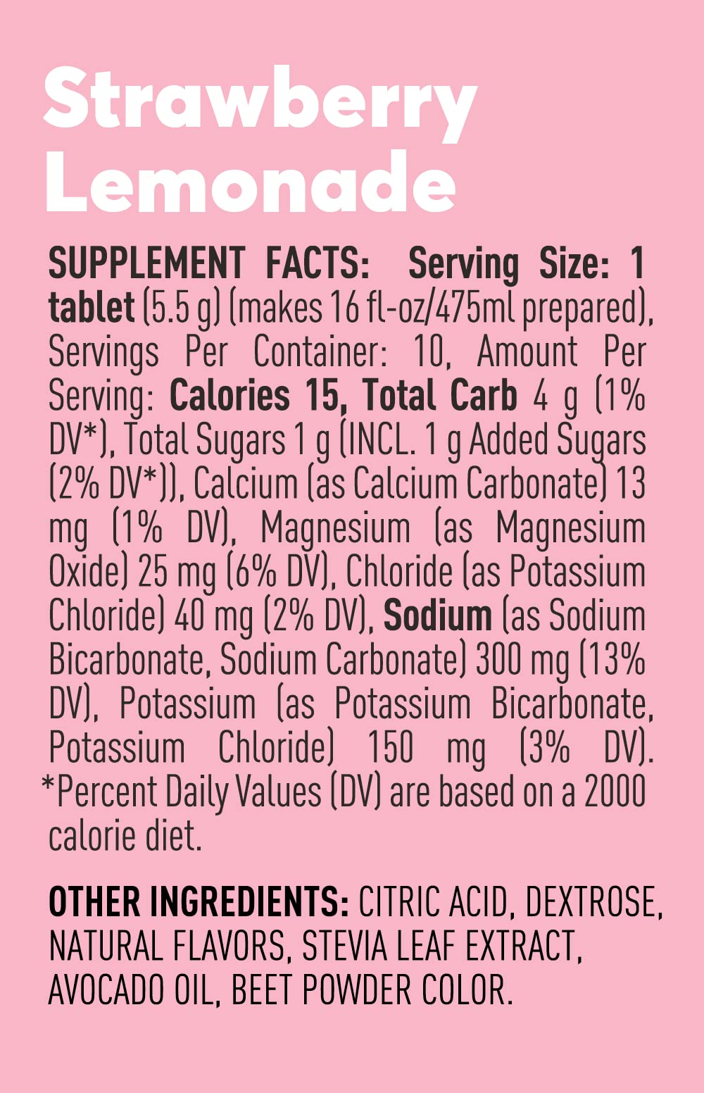 Nuun Sport: Electrolyte Drink Tablets, Strawberry Lemonade,(8 count)(Pack of 1)(10 servings each)