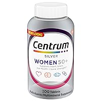 Centrum Silver Women's Multivitamin for Women 50 Plus, Multivitamin/Multimineral Supplement with Vitamin D3, B Vitamins, Non-GMO Ingredients, Supports Memory and Cognition in Older Adults - 200 Ct