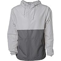 Mens Lightweight Quarter-Zip Windbreaker Pullover Jacket