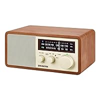 WR-16 AM/FM Bluetooth Wooden Cabinet Radio Brown